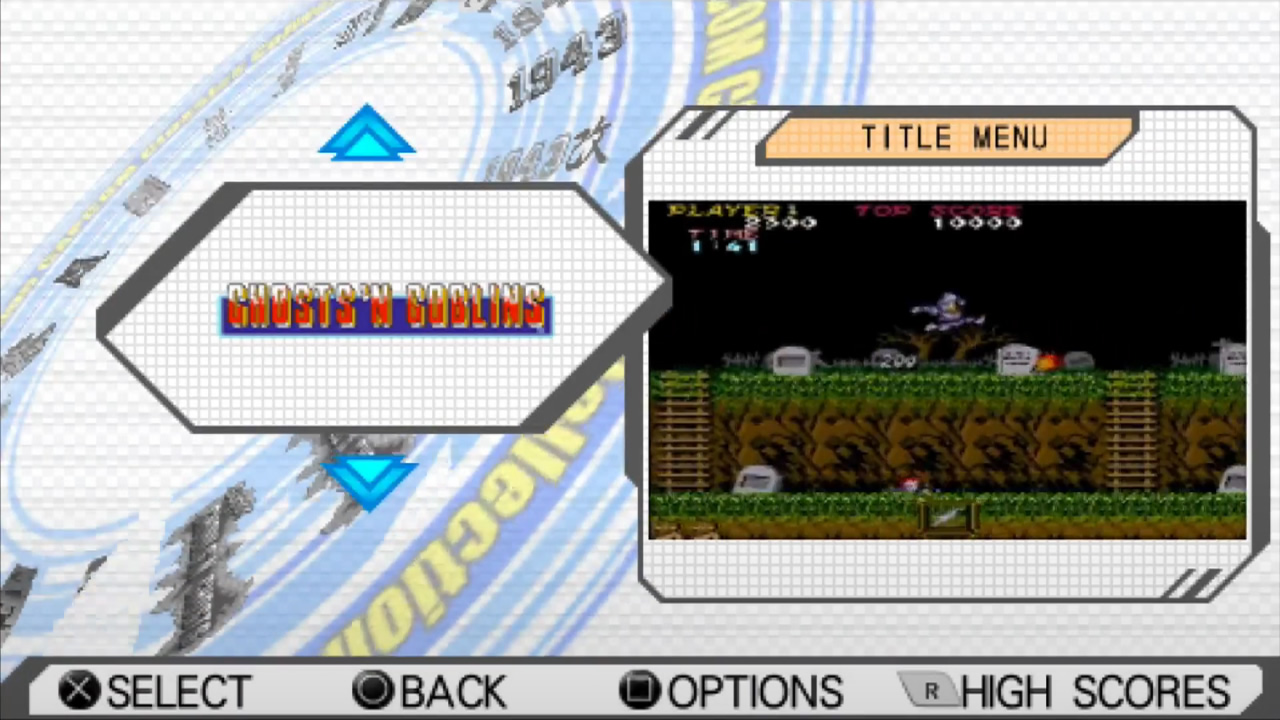 Capcom Classics Collection Reloaded - Start Screen